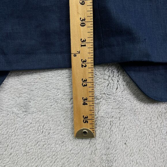 Sene Studio Blazer Jacket Mens 52R Blue Single Breasted Linen Formal - Picture 12 of 15